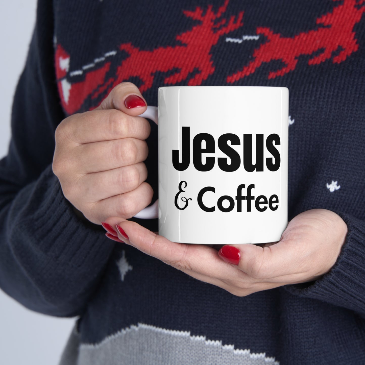 Jesus & Coffee Ceramic Mug 11oz