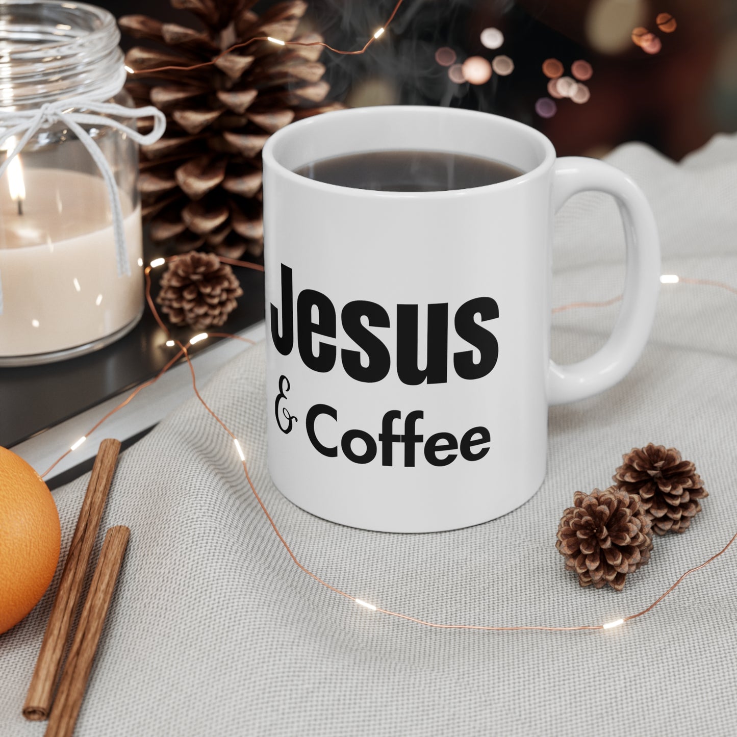 Jesus & Coffee Ceramic Mug 11oz
