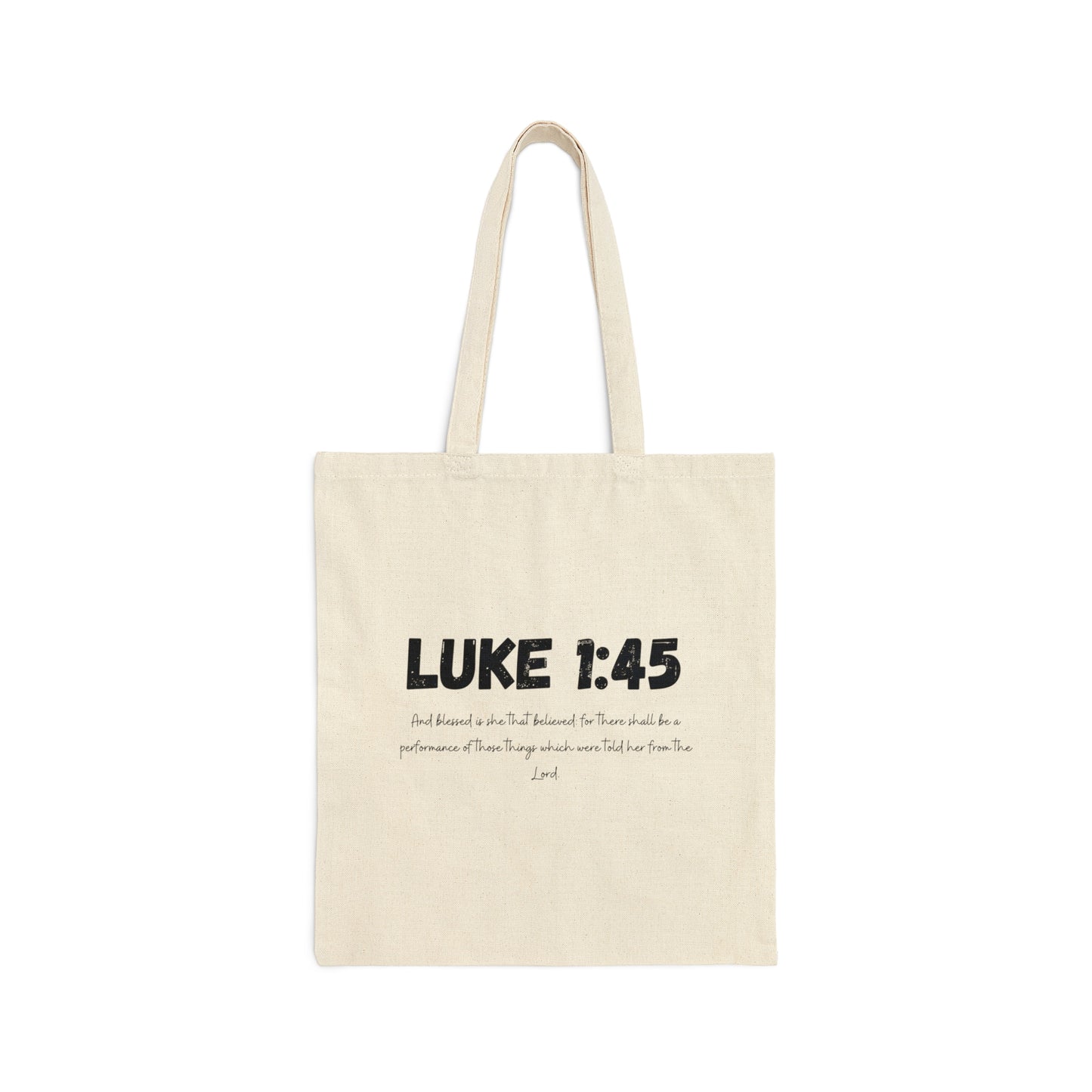 Cotton Canvas Tote Bag