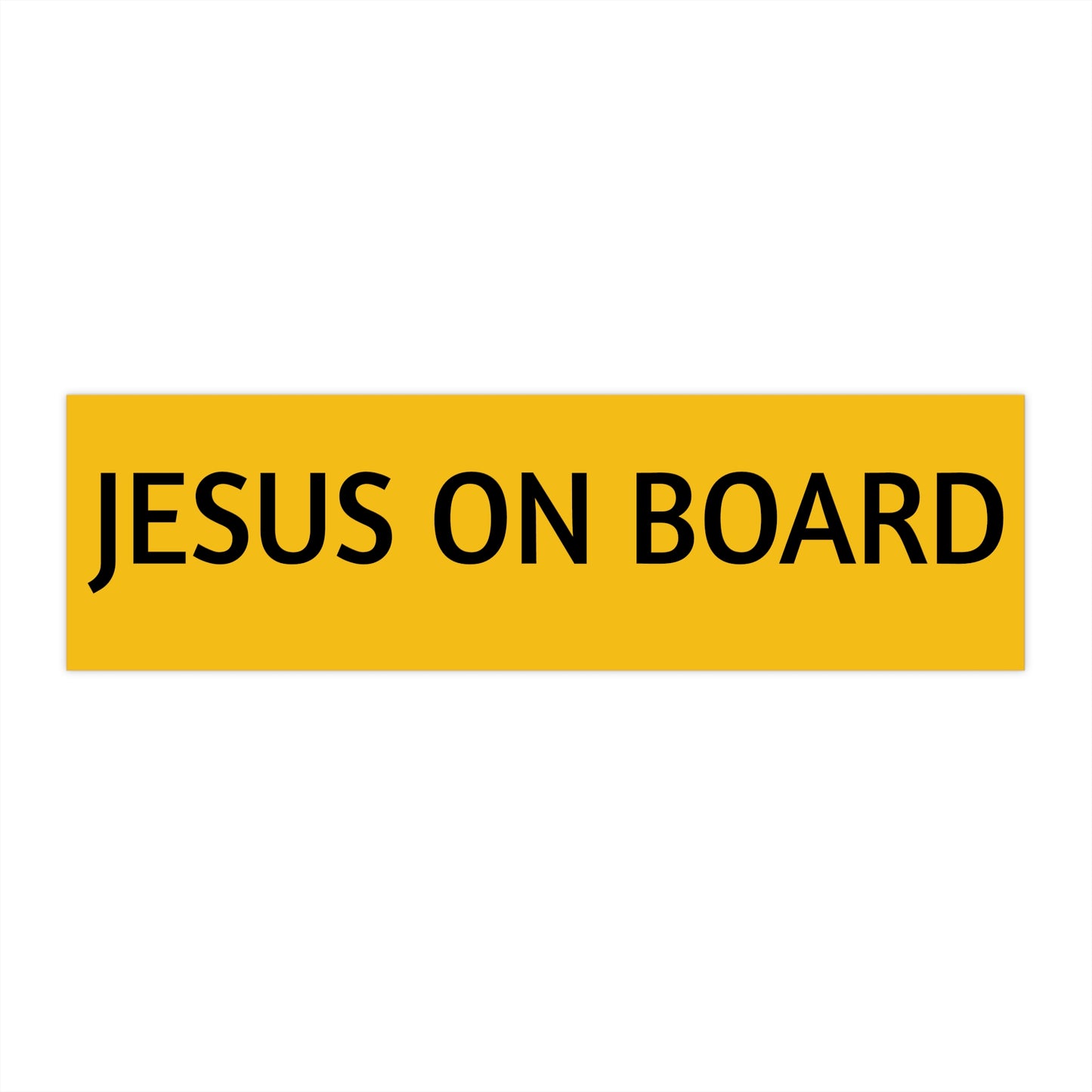 Jesus on board Bumper Stickers