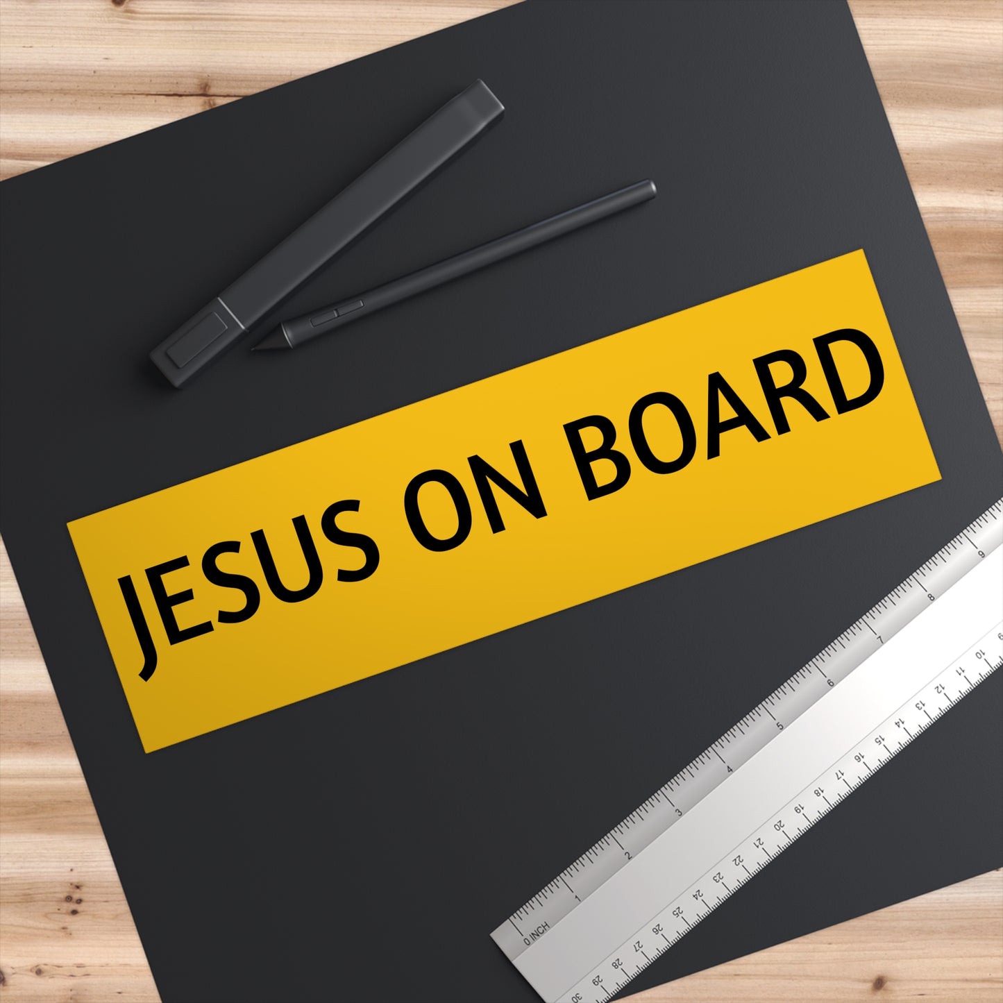 Jesus on board Bumper Stickers